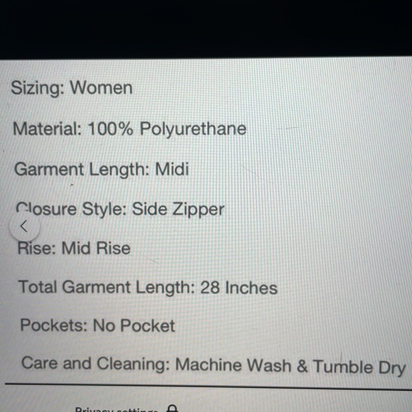 Prologue A-Line Faux Leather Midi Skirt - NWT - Picture 13 of 13